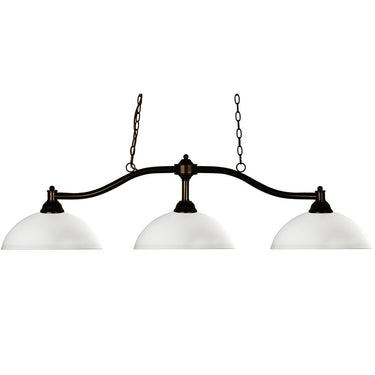 Z-Lite Chance 3 Light Billiard - 147-BILL-D14SHADE 