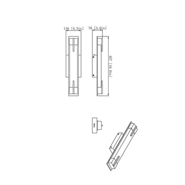 Z-Lite Chase 18W 1 Light Vanity Wall Sconce 7