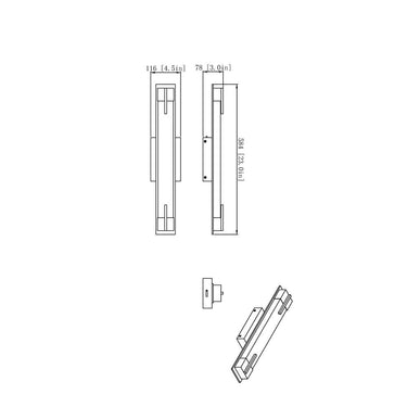 Z-Lite Chase 23W 1 Light Vanity Wall Sconce 7