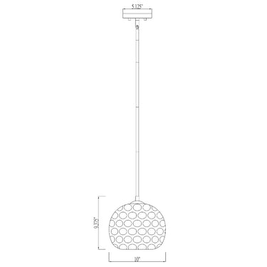 Z-Lite Chloe 9.5" High 1 Light Pendant image 7