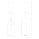 Z-Lite Clara 1 Light Wall Sconce 7