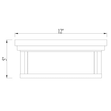 Z-Lite Clarion 2 Light Flush Mount 7