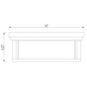 Z-Lite Clarion 3 Light Flush Mount 7