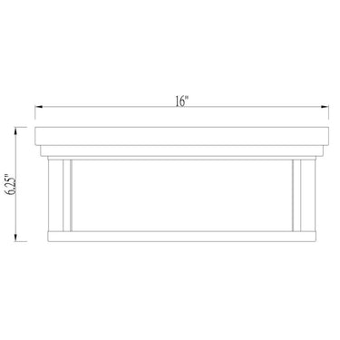 Z-Lite Clarion 3 Light Flush Mount 7
