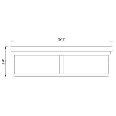 Z-Lite Clarion 4 Light Flush Mount 7
