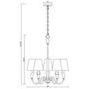 Z-Lite Claudelle 24" 5 Light Chandelier 7