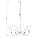 Z-Lite Claudelle 32" 6 Light Chandelier 7