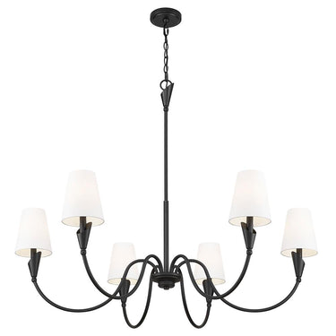 Z-Lite Claudelle 46" 6 Light Chandelier 2