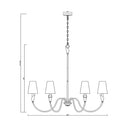 Z-Lite Claudelle 46" 6 Light Chandelier 7
