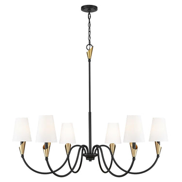 Z-Lite Claudelle 46" 6 Light Chandelier 8
