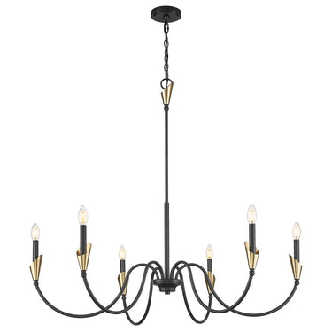 Z-Lite Claudelle 46" 6 Light Chandelier 9