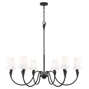 Z-Lite Claudelle 46" 6 Light Chandelier 