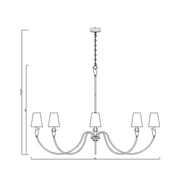 Z-Lite Claudelle 65" 8 Light Chandelier 7