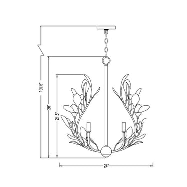 Z-Lite Claudine 5 Light Chandelier image 7