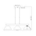 Z-Lite Cobalt 14.25" 3 Light Billiard - 152-BILL-A14SHADE 6