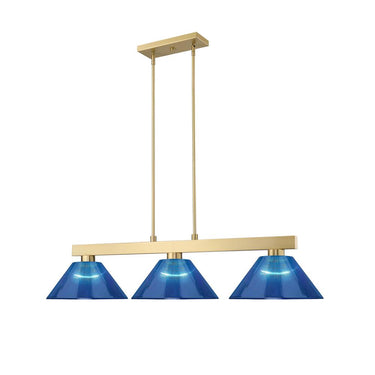 Z-Lite Cobalt 14.25" 3 Light Billiard - 152-BILL-ARCSHADE 2