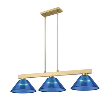 Z-Lite Cobalt 14.25" 3 Light Billiard - 152-BILL-ARCSHADE 