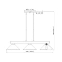 Z-Lite Cobalt 14.25" 3 Light Billiard - 152-BILL-MSHADE 6