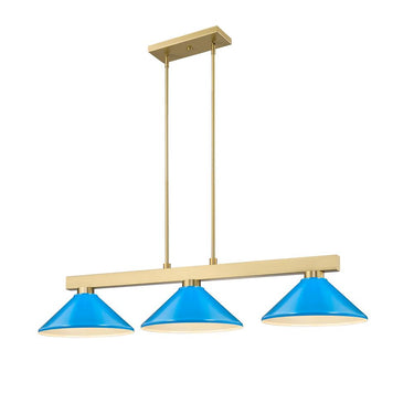 Z-Lite Cobalt 14.25" 3 Light Billiard - 152-BILL-MSHADE 7
