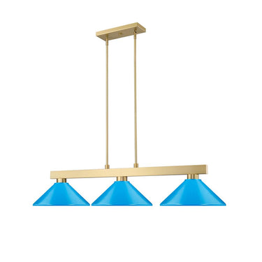 Z-Lite Cobalt 14.25" 3 Light Billiard - 152-BILL-MSHADE 9