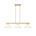 Z-Lite Cobalt 14.25" 3 Light Billiard in Modern Gold 1