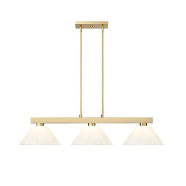 Z-Lite Cobalt 14.25" 3 Light Billiard in Modern Gold 1