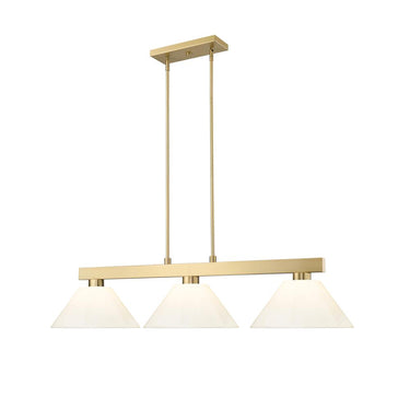Z-Lite Cobalt 14.25" 3 Light Billiard in Modern Gold 2