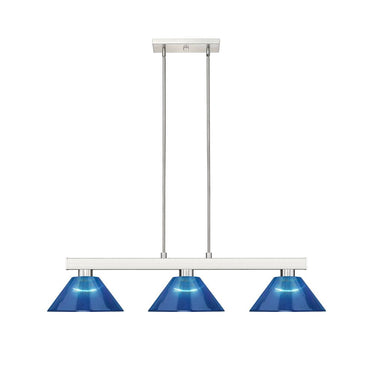 Z-Lite Cobalt 14" 3 Light Billiard - 152-BILL-ARCSHADE 1