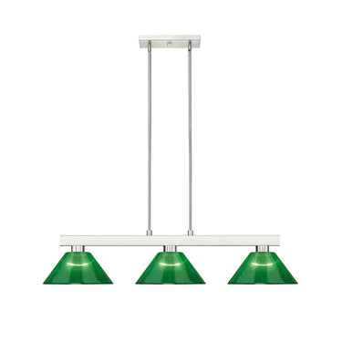 Z-Lite Cobalt 14" 3 Light Billiard - 152-BILL-ARCSHADE 7
