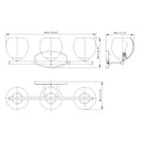 Z-Lite Colette 3 Light Vanity Wall Sconce 7
