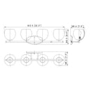 Z-Lite Colette 4 Light Vanity Wall Sconce 7