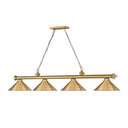 Z-Lite Cordon 15" Four Light Billiard - 2306-4-BILL-M15SHADE 13