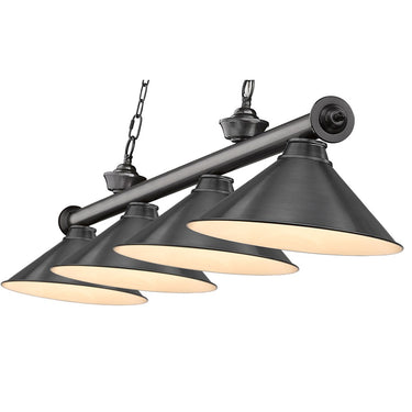 Z-Lite Cordon 15" Four Light Billiard - 2306-4-BILL-M15SHADE 48