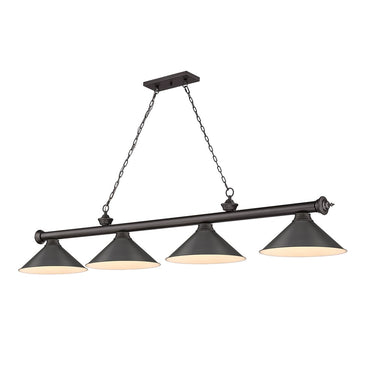 Z-Lite Cordon 15" Four Light Billiard - 2306-4-BILL-M15SHADE 52