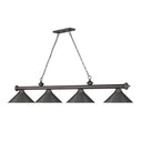 Z-Lite Cordon 15" Four Light Billiard - 2306-4-BILL-M15SHADE 54