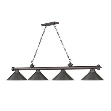 Z-Lite Cordon 15" Four Light Billiard - 2306-4-BILL-M15SHADE 54