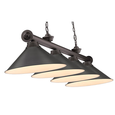Z-Lite Cordon 15" Four Light Billiard - 2306-4-BILL-M15SHADE 55