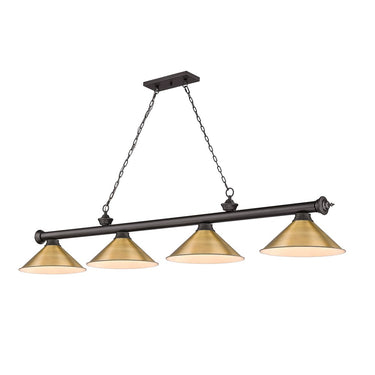 Z-Lite Cordon 15" Four Light Billiard - 2306-4-BILL-M15SHADE 59