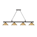 Z-Lite Cordon 15" Four Light Billiard - 2306-4-BILL-M15SHADE 60