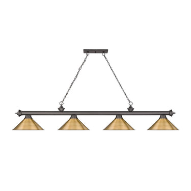 Z-Lite Cordon 15" Four Light Billiard - 2306-4-BILL-M15SHADE 60