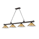 Z-Lite Cordon 15" Four Light Billiard - 2306-4-BILL-M15SHADE 63