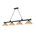 Z-Lite Cordon 15" Four Light Billiard - 2306-4-BILL-M15SHADE 80