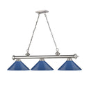 Z-Lite Cordon 16" Three Light Billiard in Brushed Nickel Finish 10