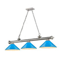 Z-Lite Cordon 16" Three Light Billiard in Brushed Nickel Finish 