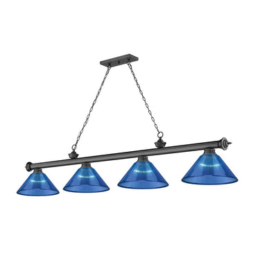 Z-Lite Cordon Four Light Billiard - 2306-4-BILL-ARCSHADE 21