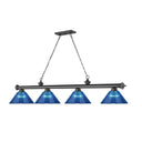 Z-Lite Cordon Four Light Billiard - 2306-4-BILL-ARCSHADE 23