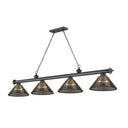 Z-Lite Cordon Four Light Billiard - 2306-4-BILL-ARCSHADE 32