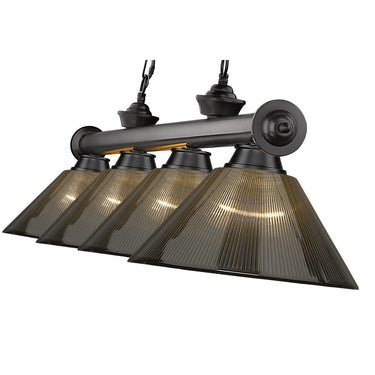 Z-Lite Cordon Four Light Billiard - 2306-4-BILL-ARCSHADE 35