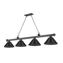 Z-Lite Cordon Four Light Billiard - 2306-4-BILL-ARCSHADE 36