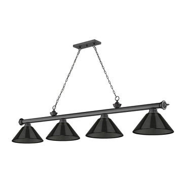 Z-Lite Cordon Four Light Billiard - 2306-4-BILL-ARCSHADE 36